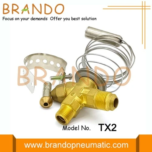 Danfoss Type Expansion Valve R22/R407C Internal TX2 3/8'' x 1/2